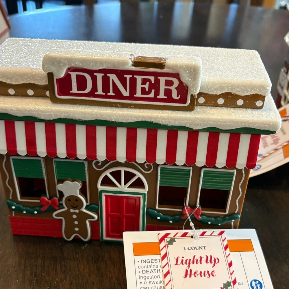 Festive Target Holiday Village Set with Red Target Store